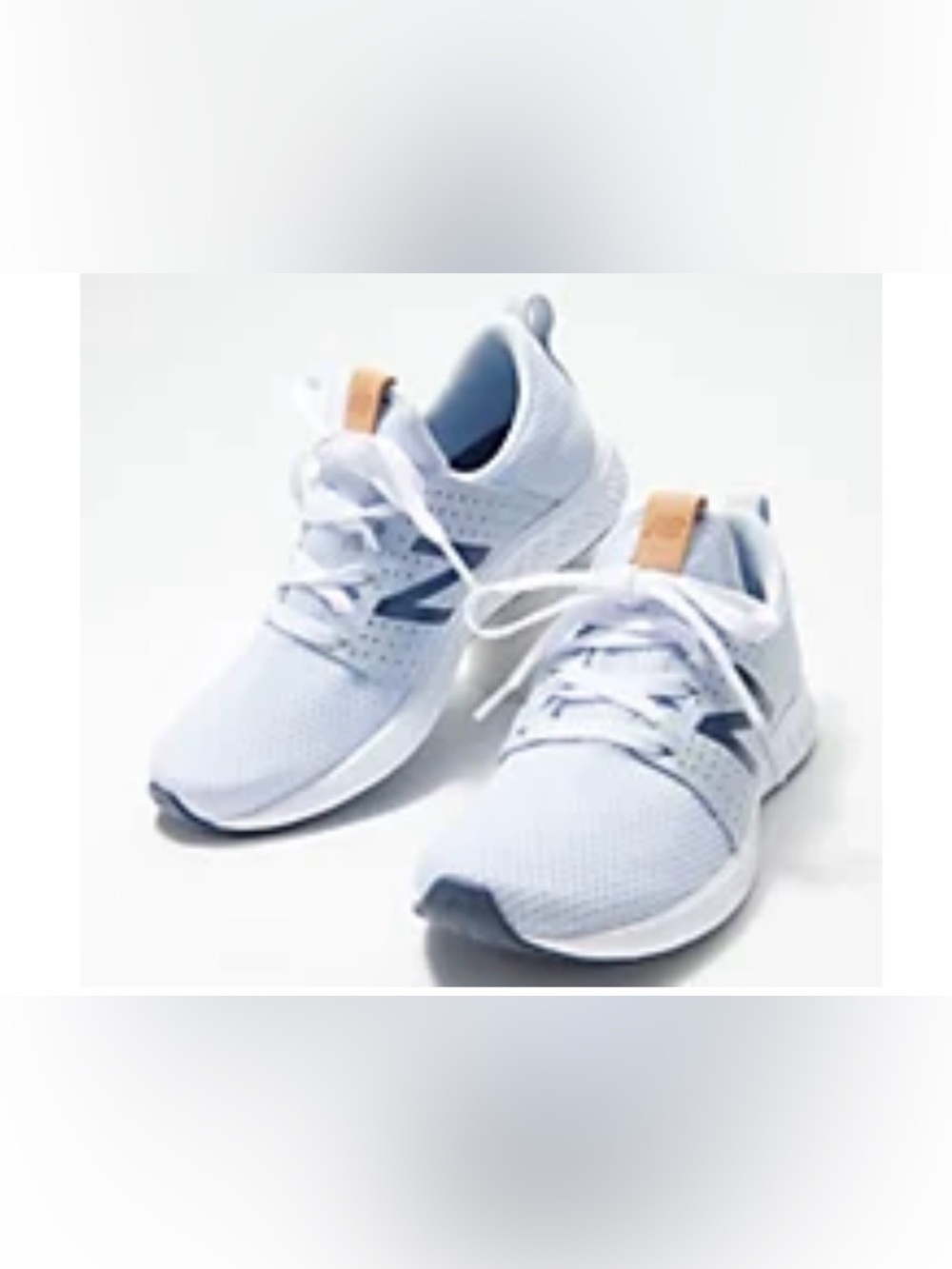 New Balance Moondust Lace-Up Sneakers with Tan Heel Tab